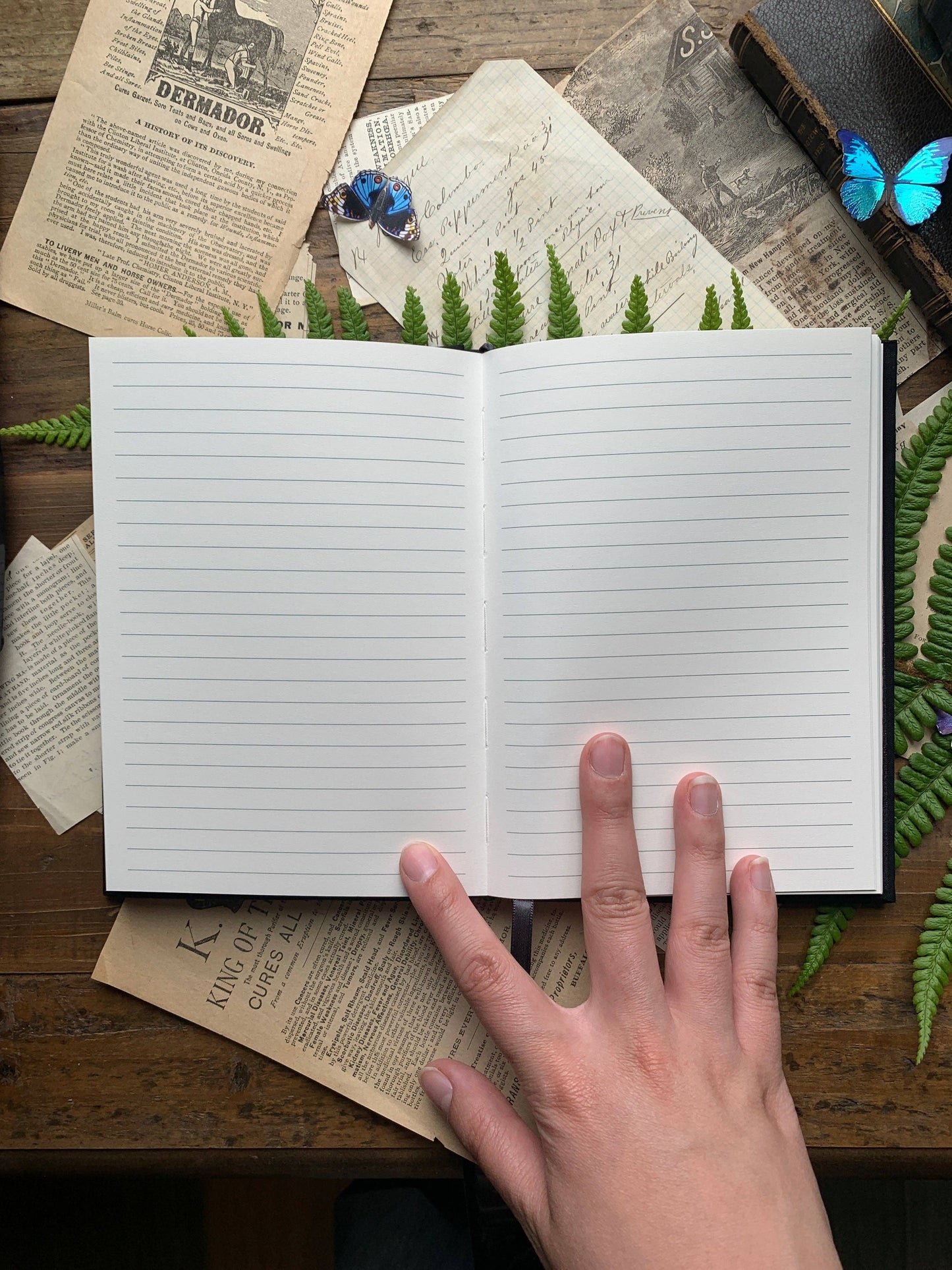 🔮 The Grimoire B6 Vegan Lined Notebook - Silver