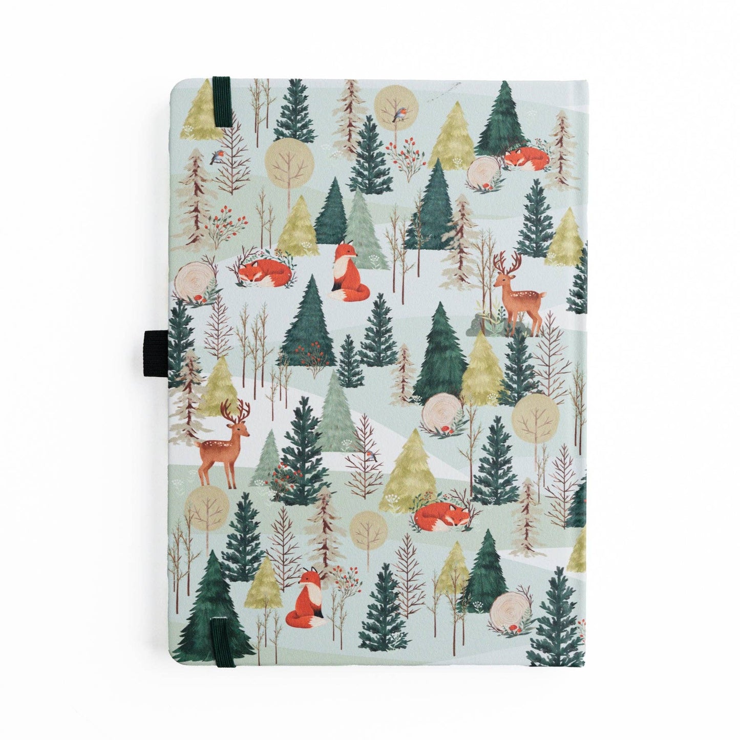 Fox In Winter Woods: Dot Grid Notebook: 8x8: 160 Pages