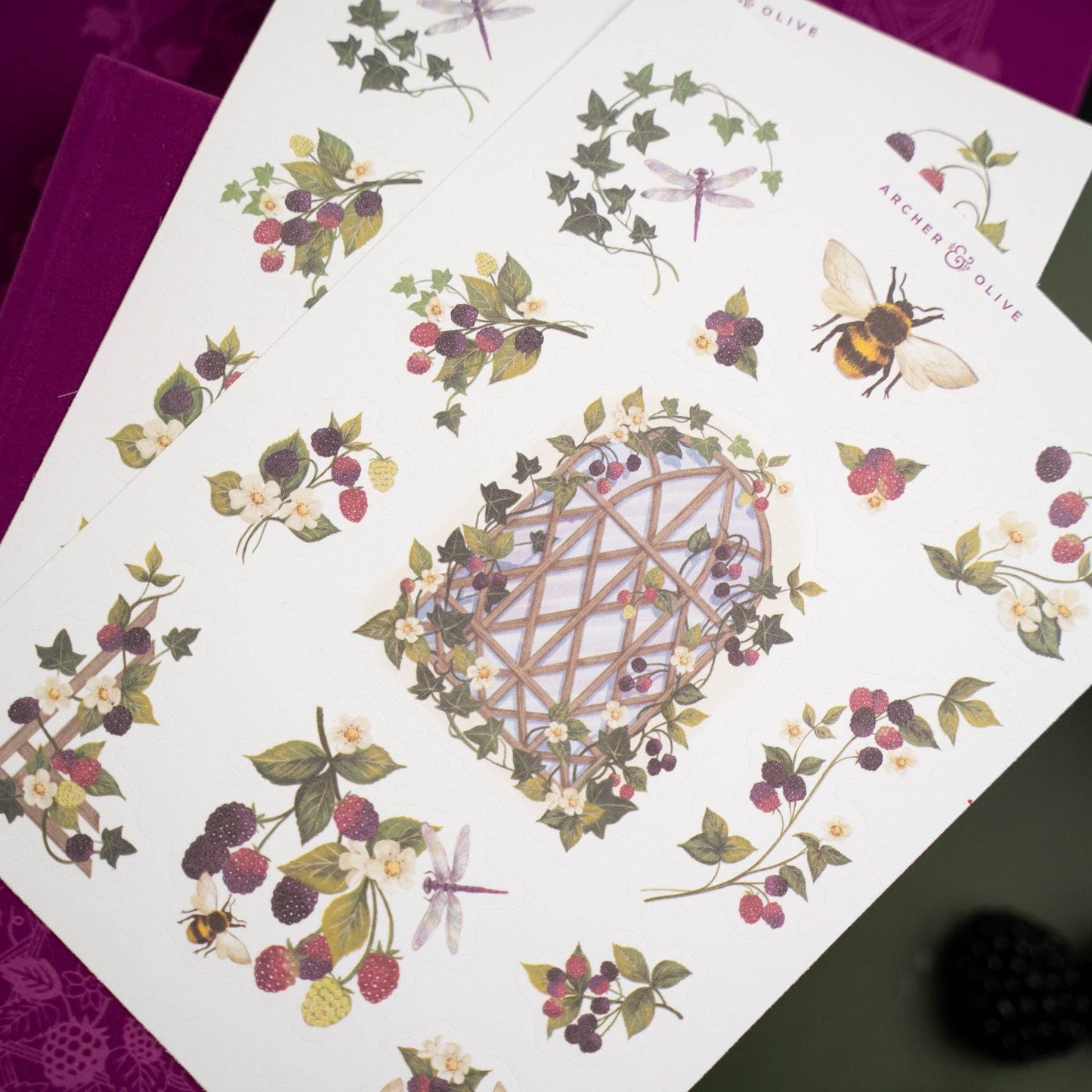 Stickers: Berries & Vines