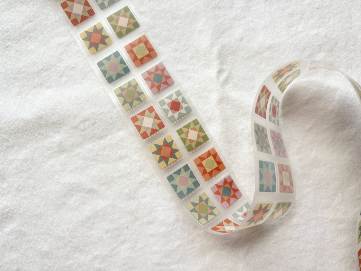 Whimsy Quilt Squares PET Tape (PRE-CUT)