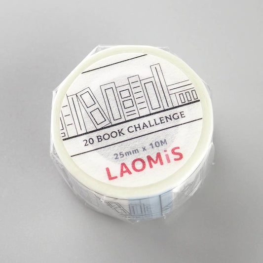 20 Book Reading Challenge Washi Tape