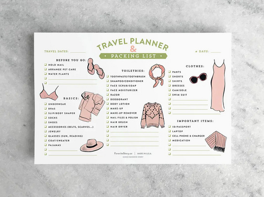 Packing List and Travel Planner
