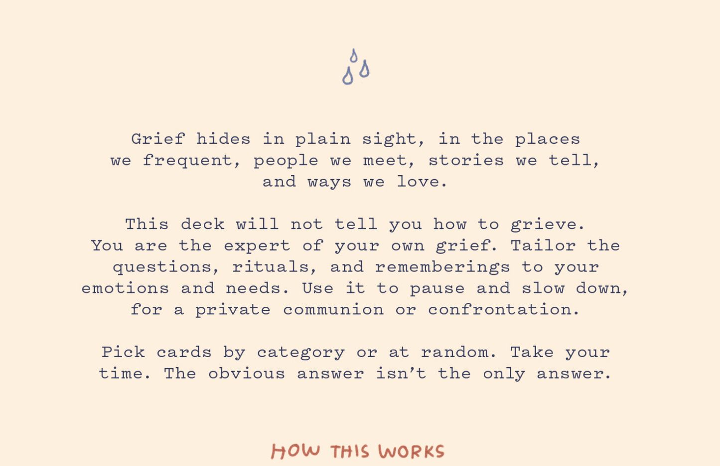 Sitting With Sadness Deck