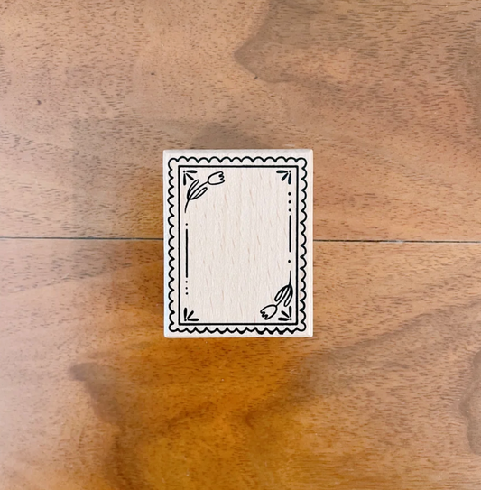 Vintage Frame Rubber Stamp