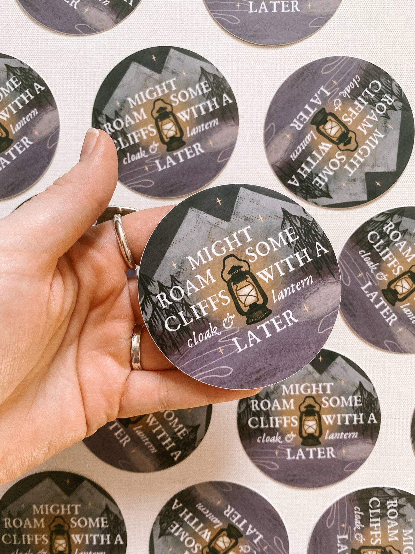 Cloak & Lantern Dark Fantasy Vinyl Sticker