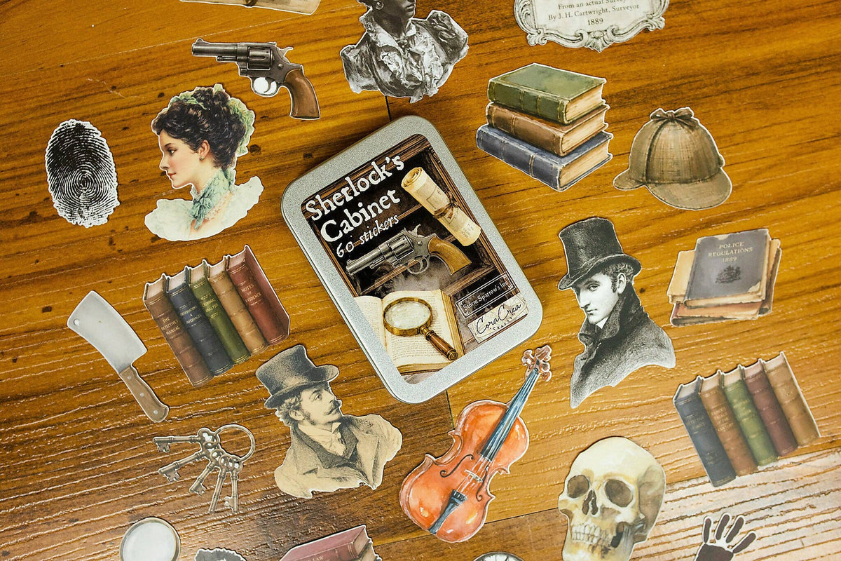 Sherlock's Cabinet Sticker Tin Box