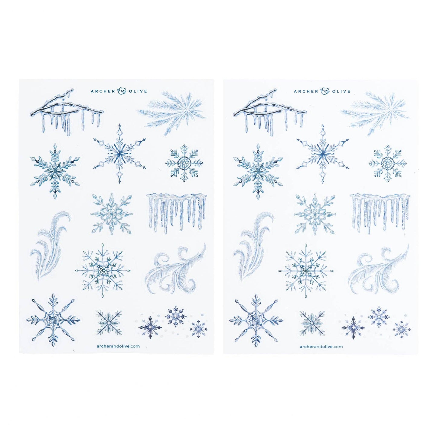Frosted Storybook Sticker Set