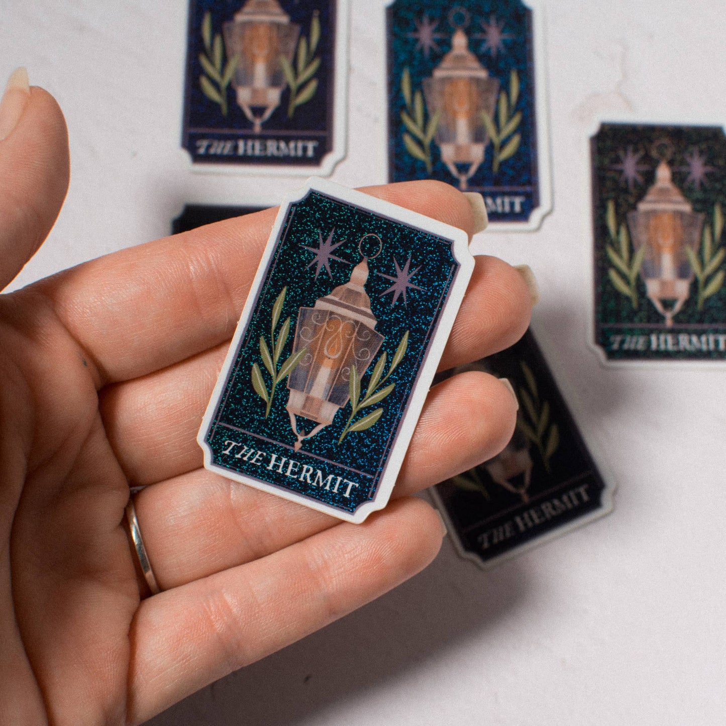 The Hermit Tarot Card Vinyl Sticker
