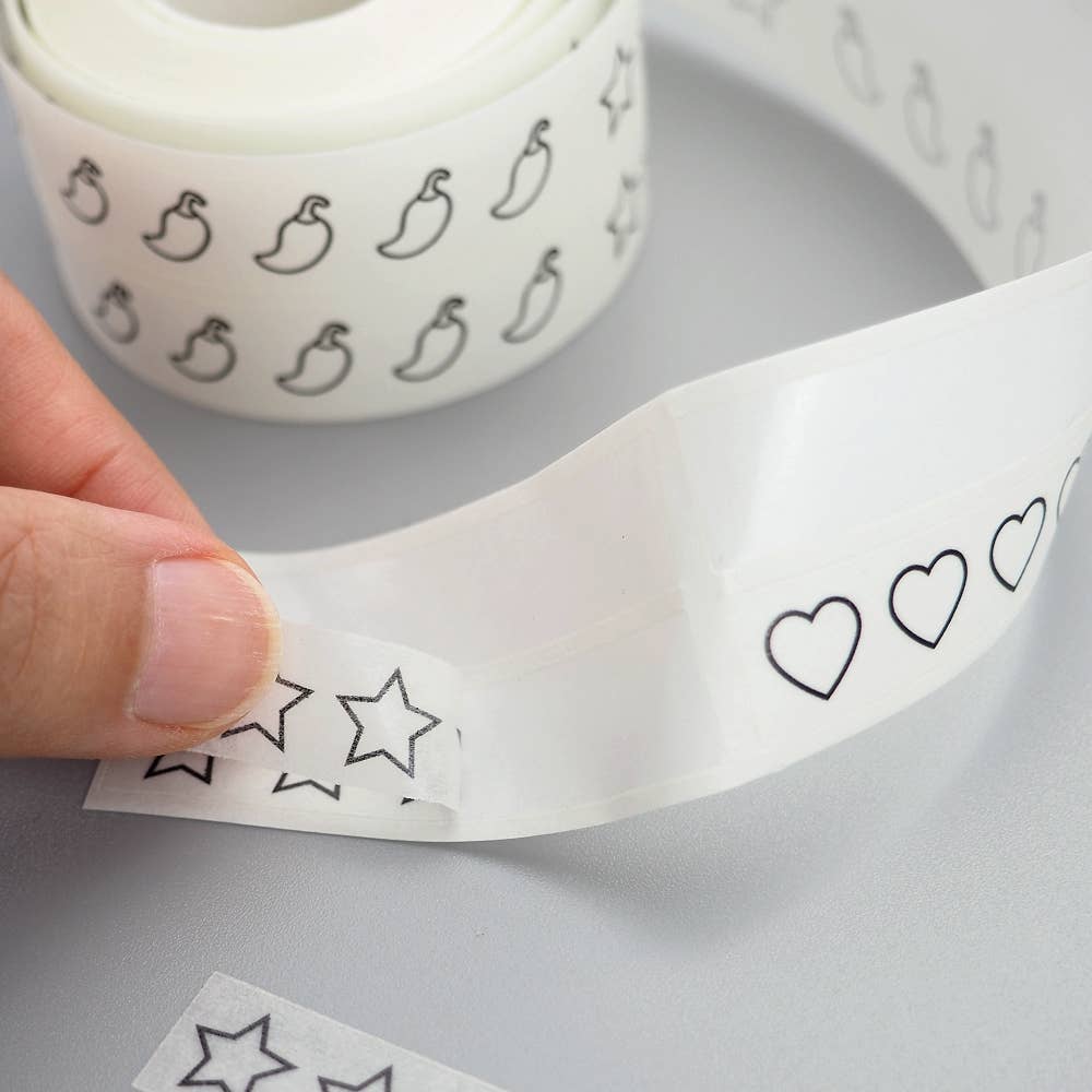 5 Stars Hearts & Spice Rating Washi Stickers