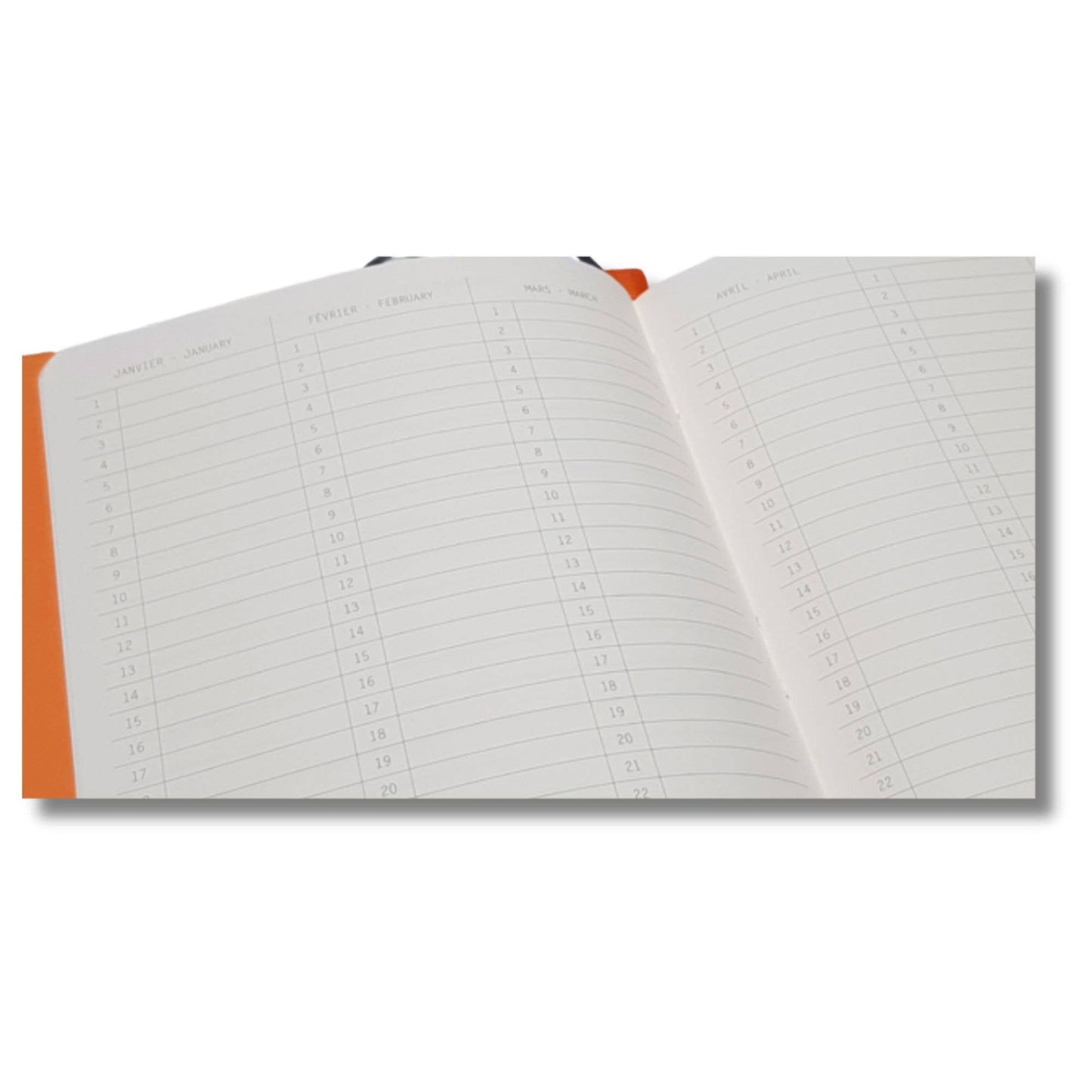 Rhodia Softcover Goalbook A5 Dot Grid Notebook in Orange - 5.8 x 8.3