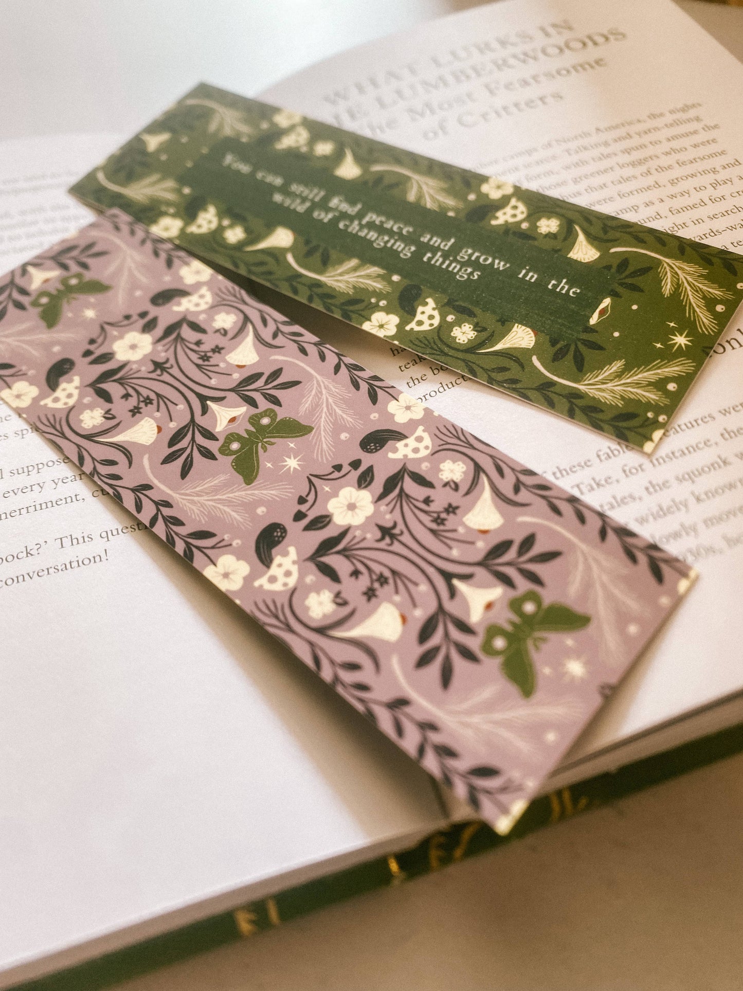 Literary Quote Bookmark - Grow in the Wild