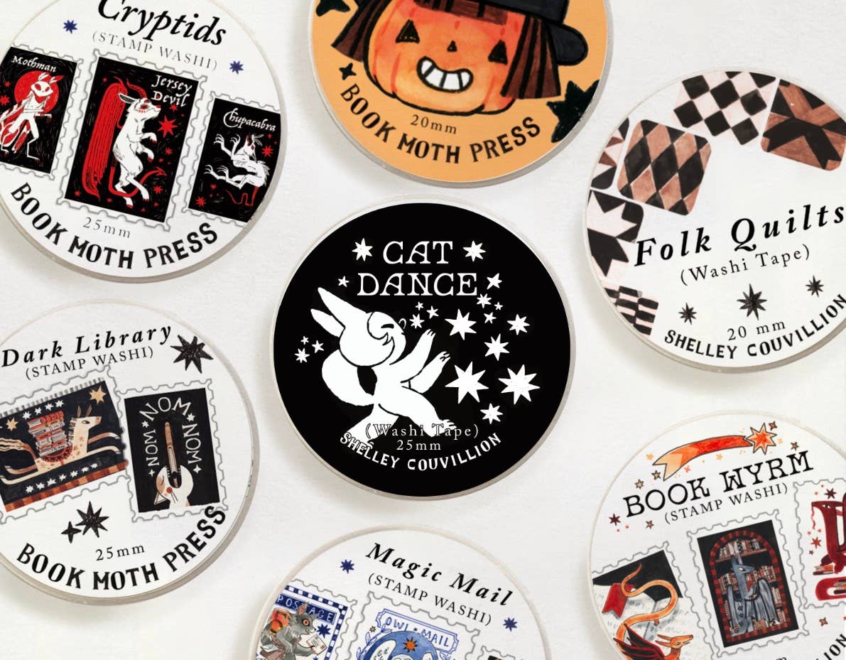 Cat Dance & Stars Washi Tape