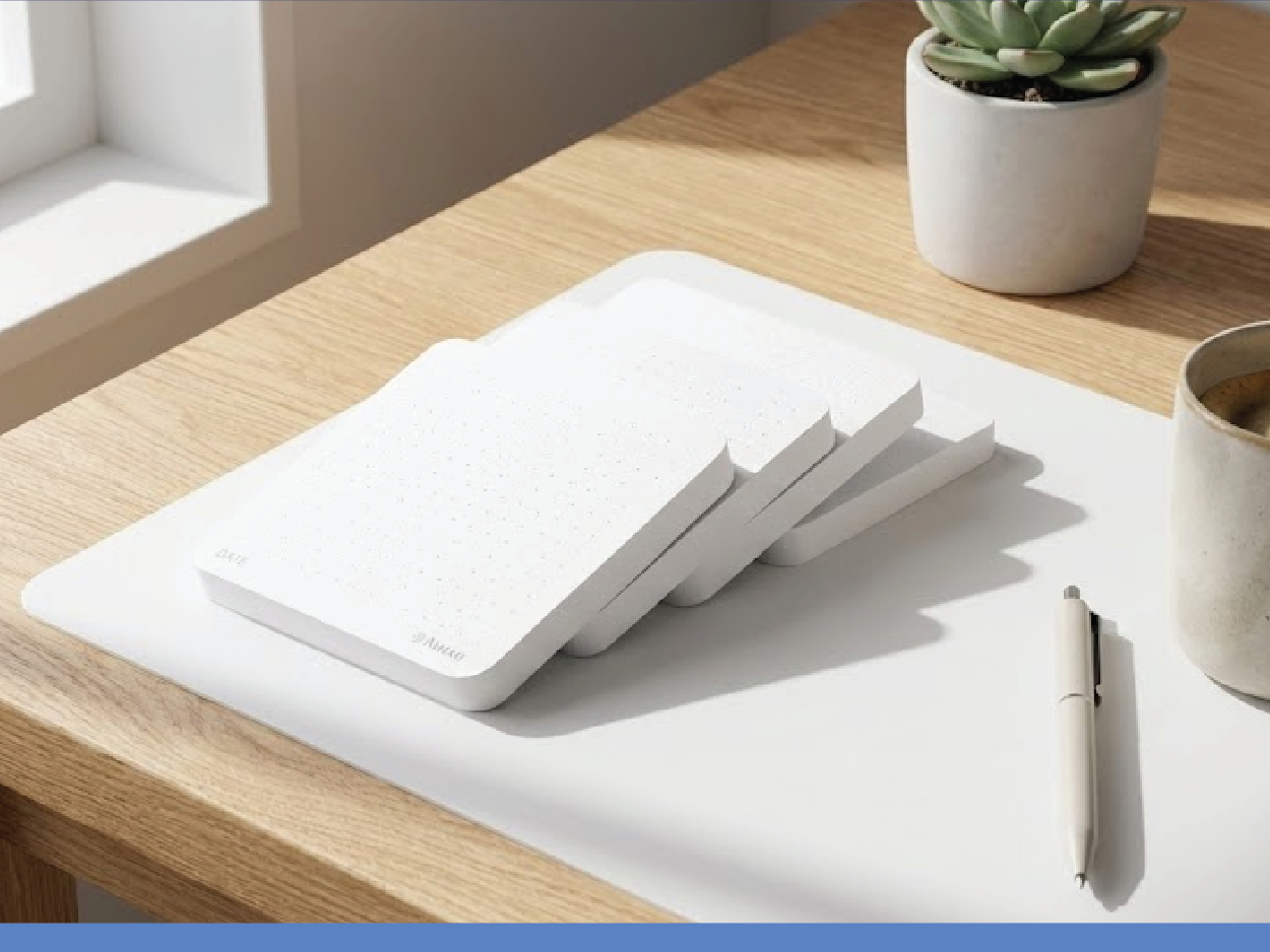 Dot Grid Sticky Notes 4 Pack