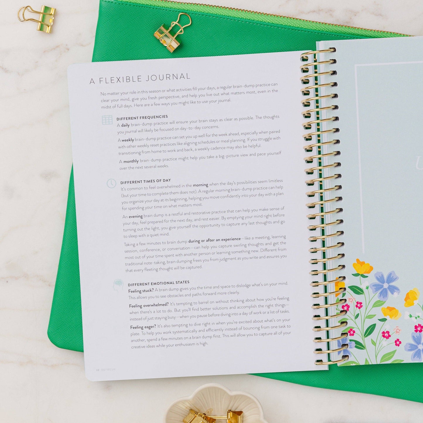 Refresh Brain Dump Journal | Navy