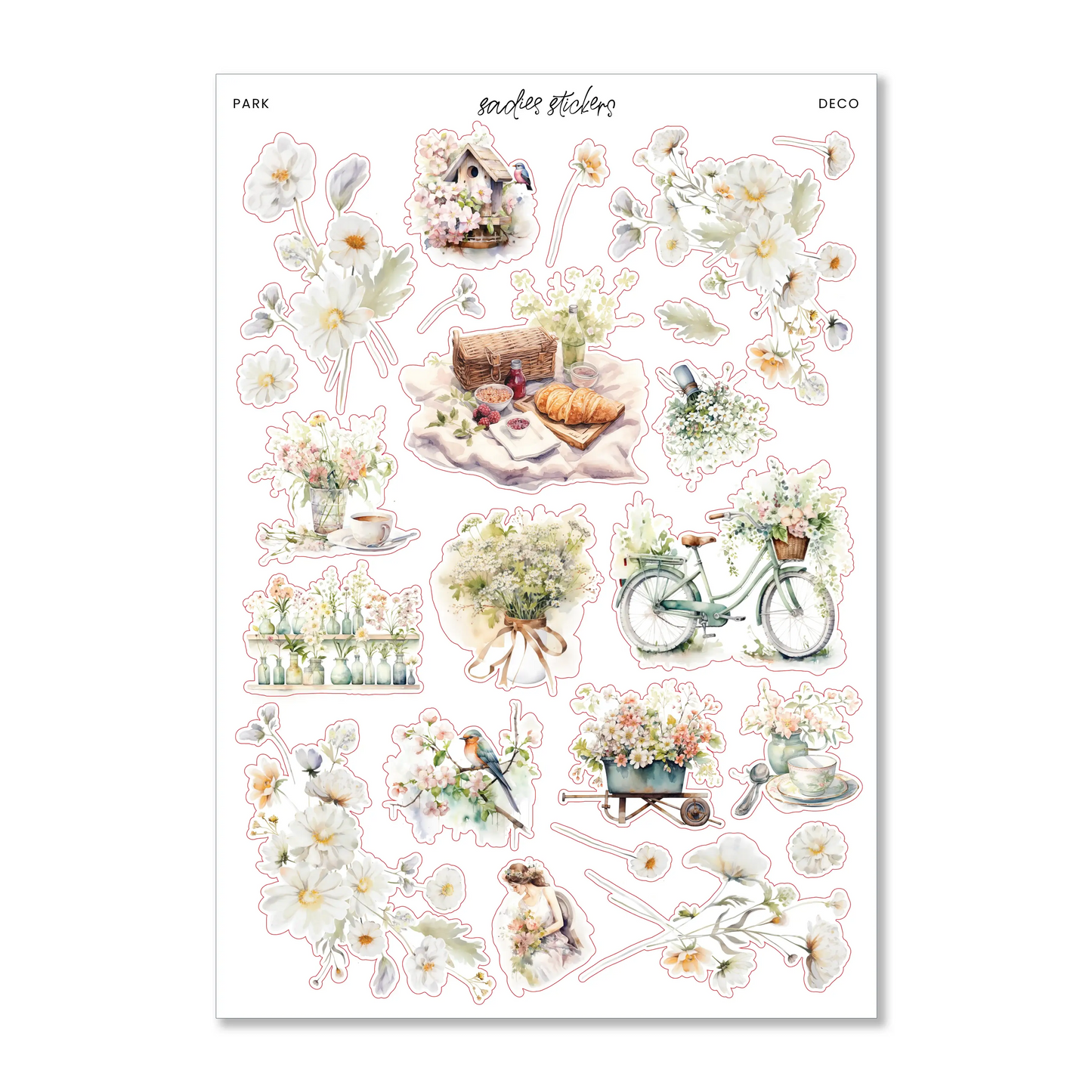 Sadies Stickers Perennial • Deco Sticker Sheet