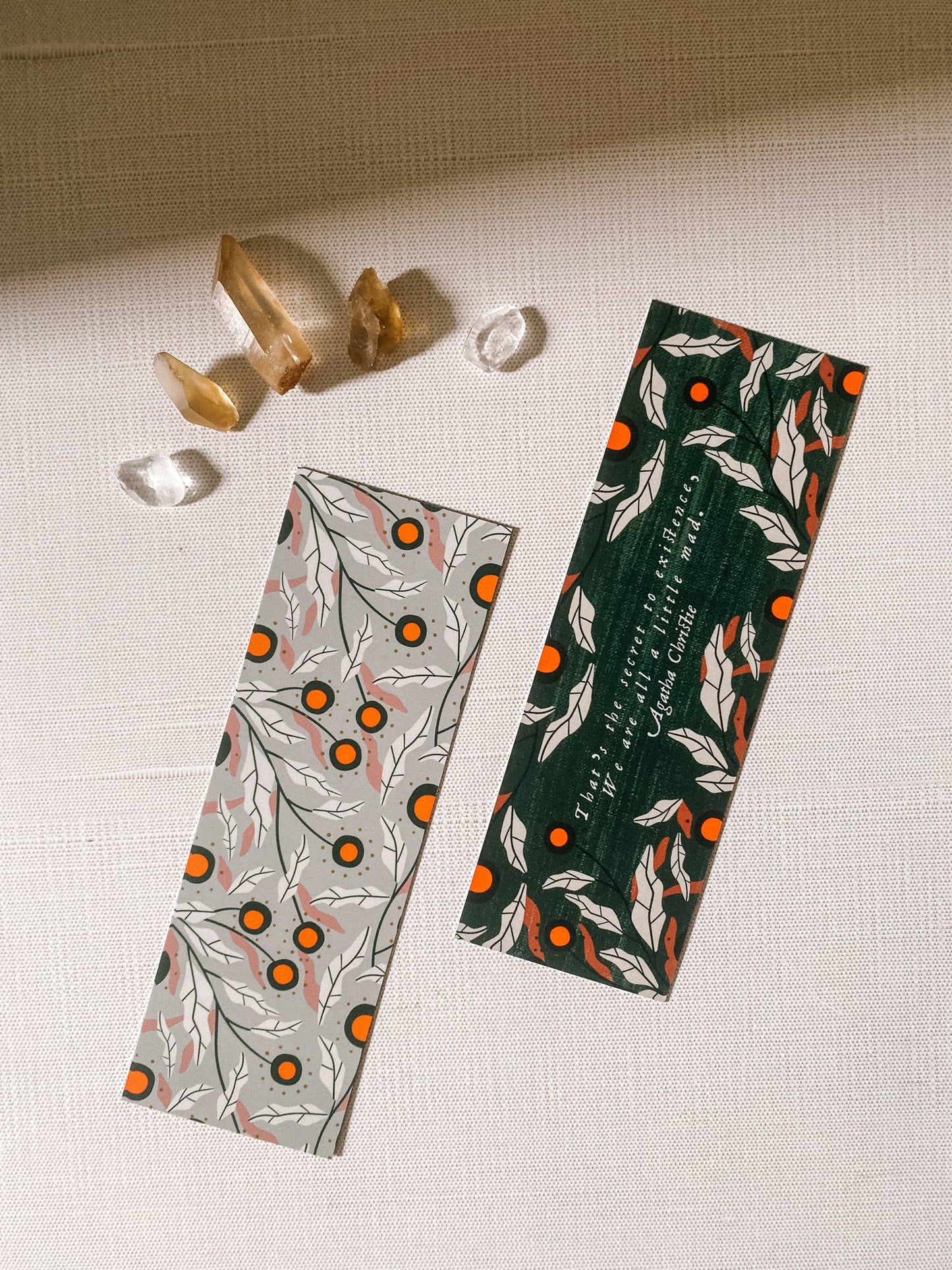 Literary Quote Bookmark - We Are All A Little Mad