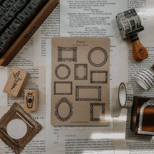 Vintage Frames Sticker Sheet