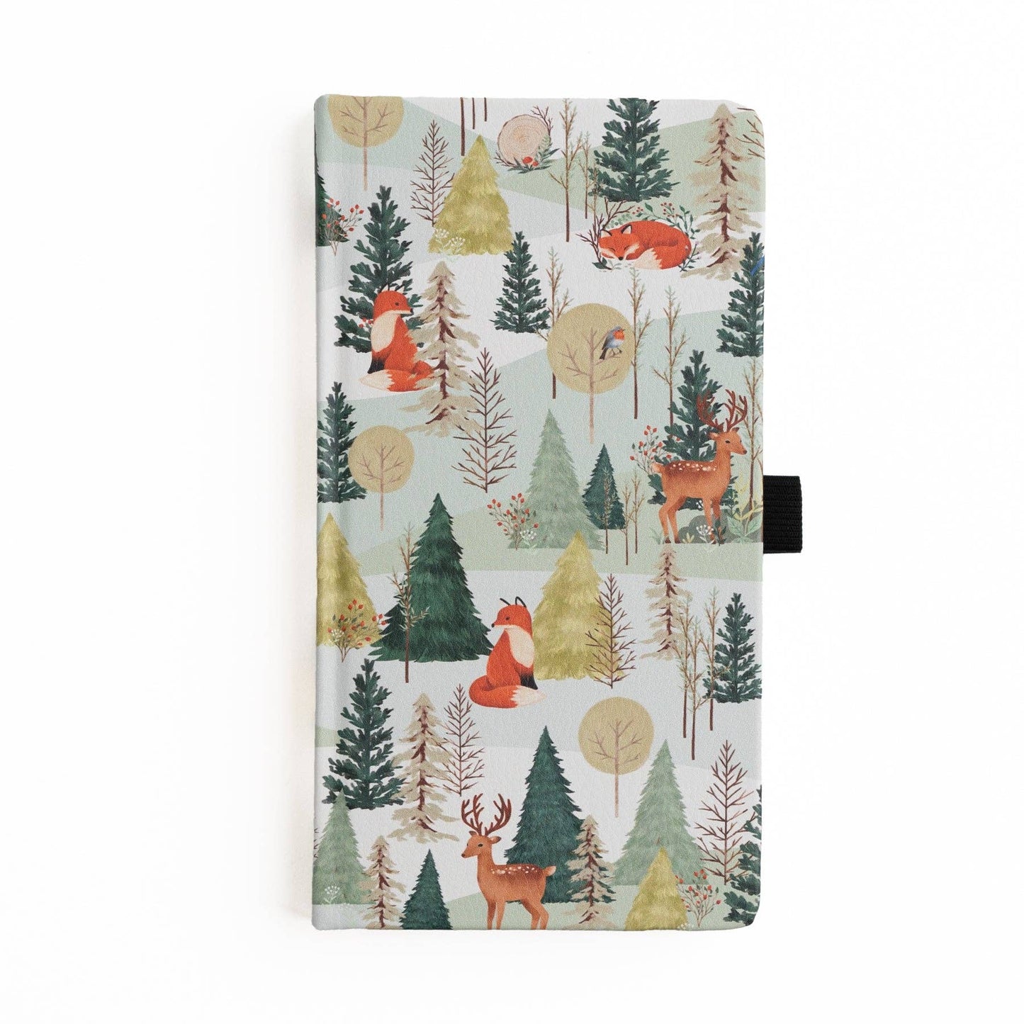 Fox In Winter Woods: Dot Grid Notebook: 8x8: 160 Pages