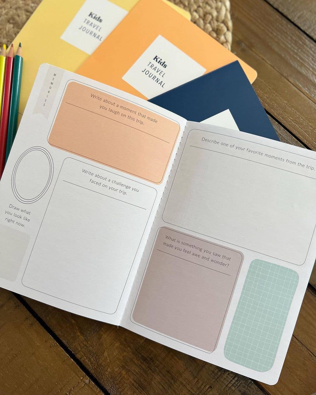 Kids Travel Journal Adventure Log (4-Pack)