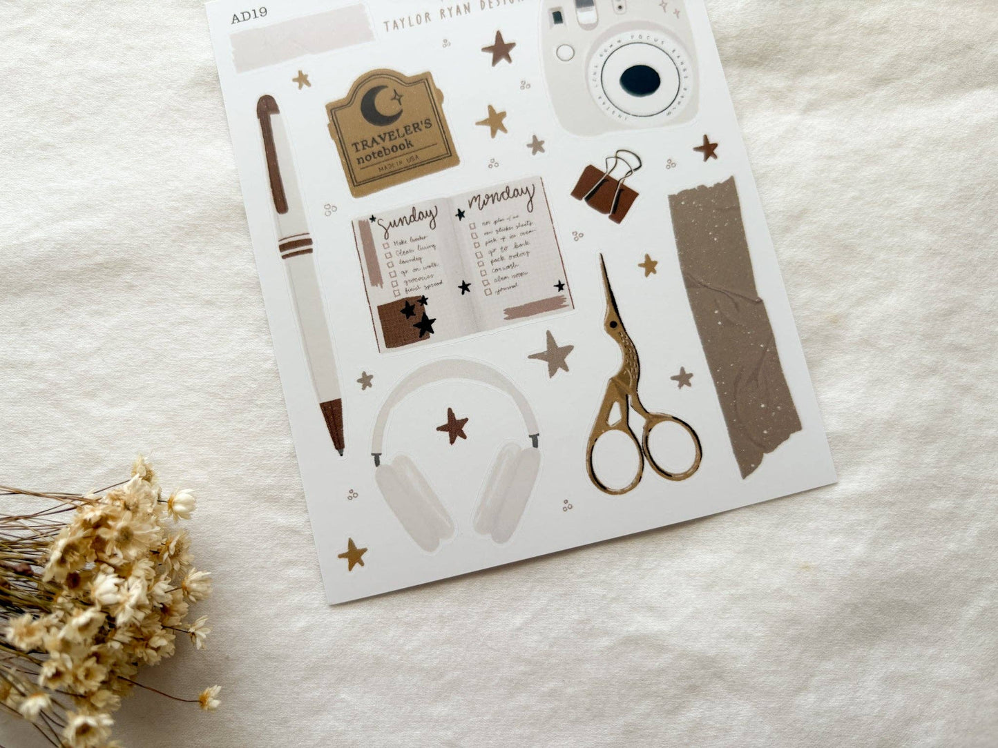 My Journal Bag Sticker Sheet | Journaling & Planner Stickers