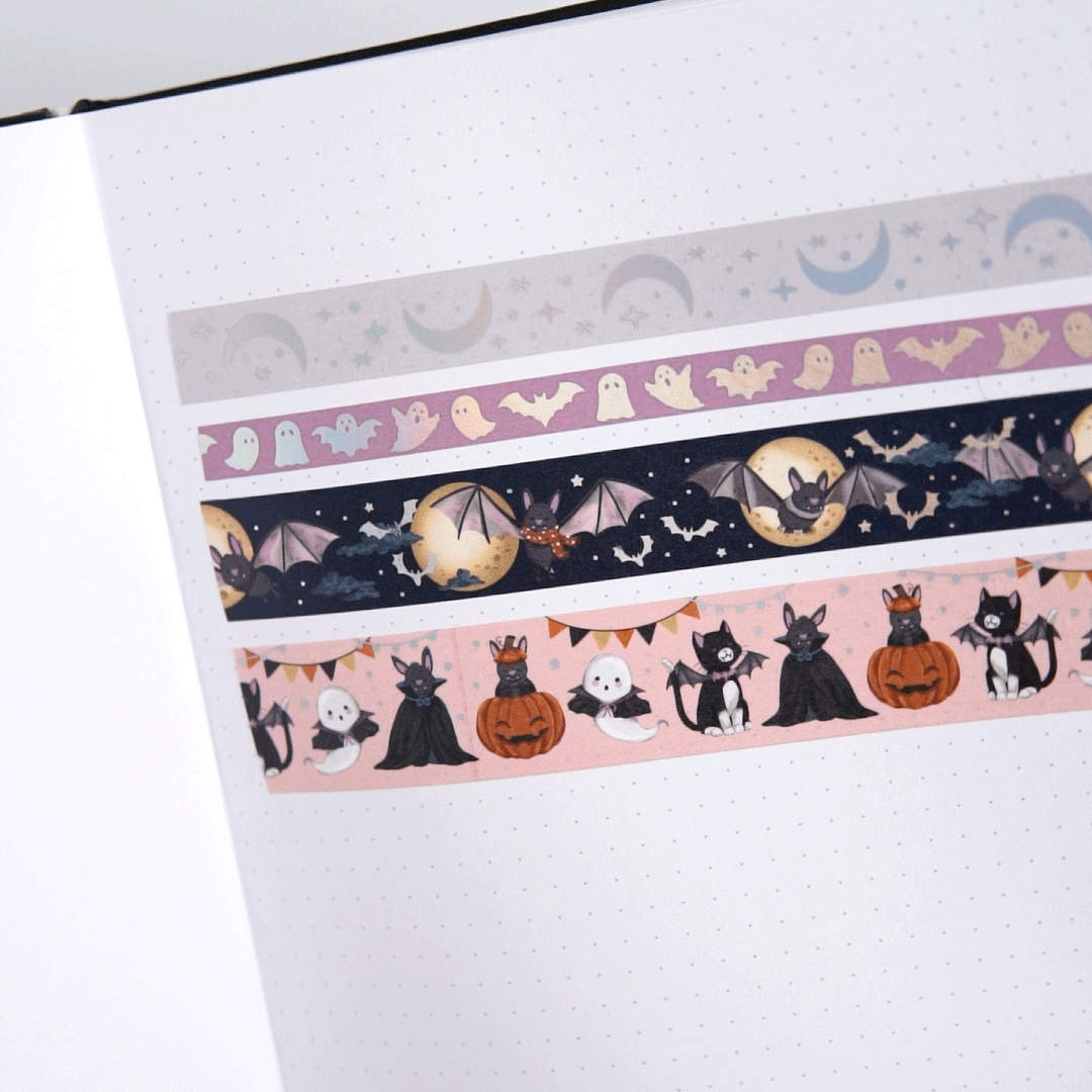 Cute Bat Washi Tape Set