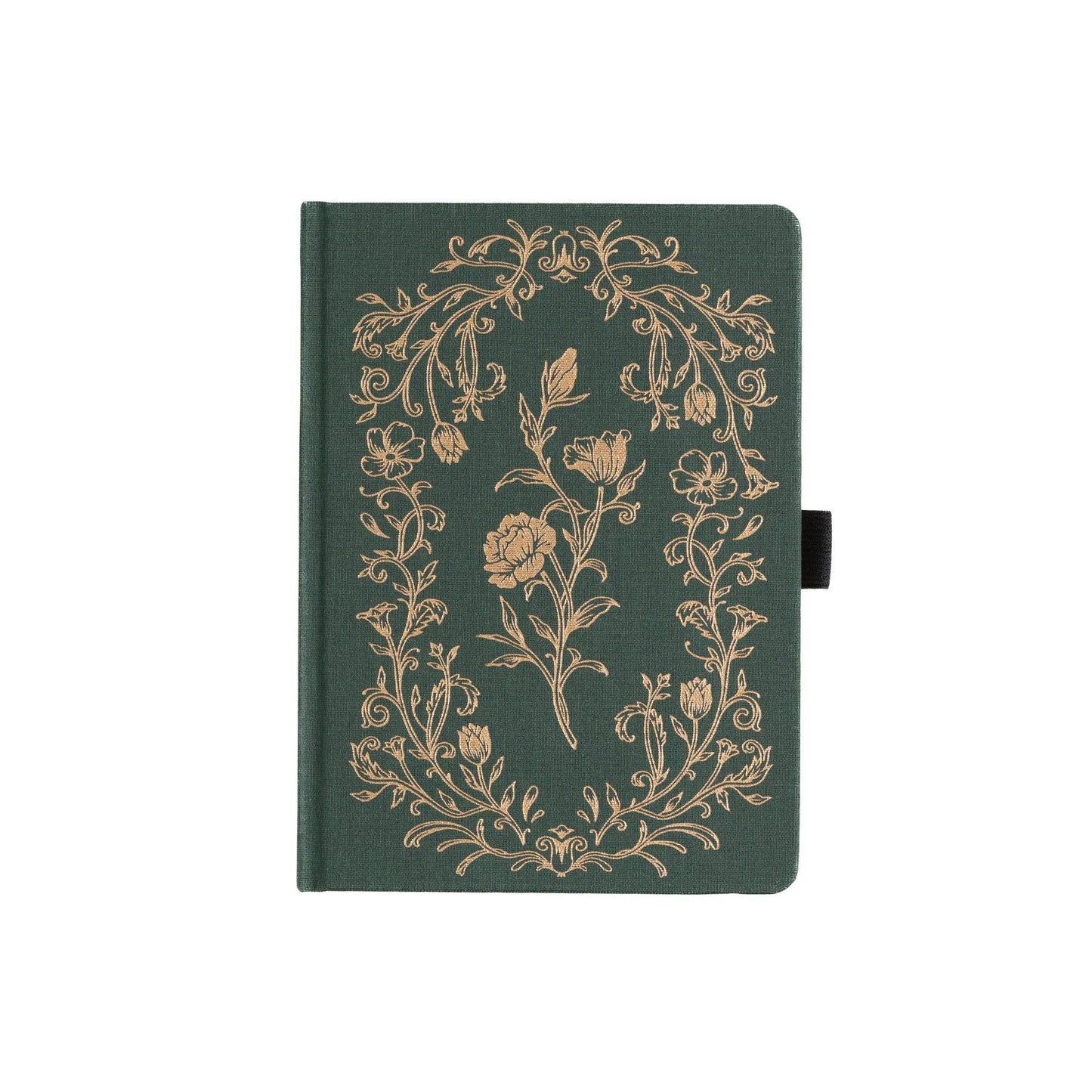 Antique Floral Dot Grid Notebook – B6