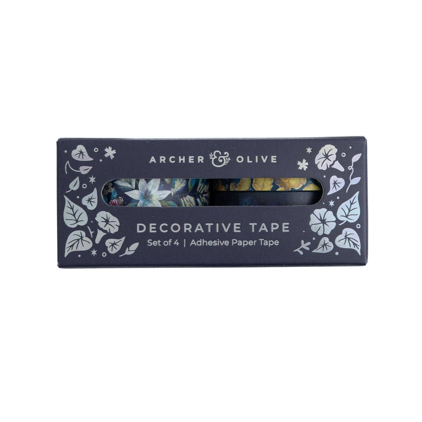 Midnight Floral Washi Tape Set