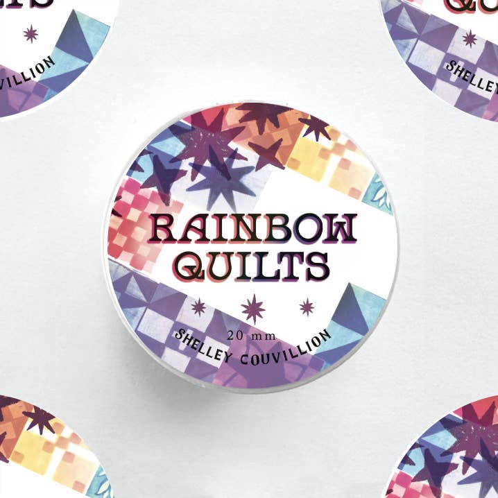 Rainbow Quilt Block Washi Tape