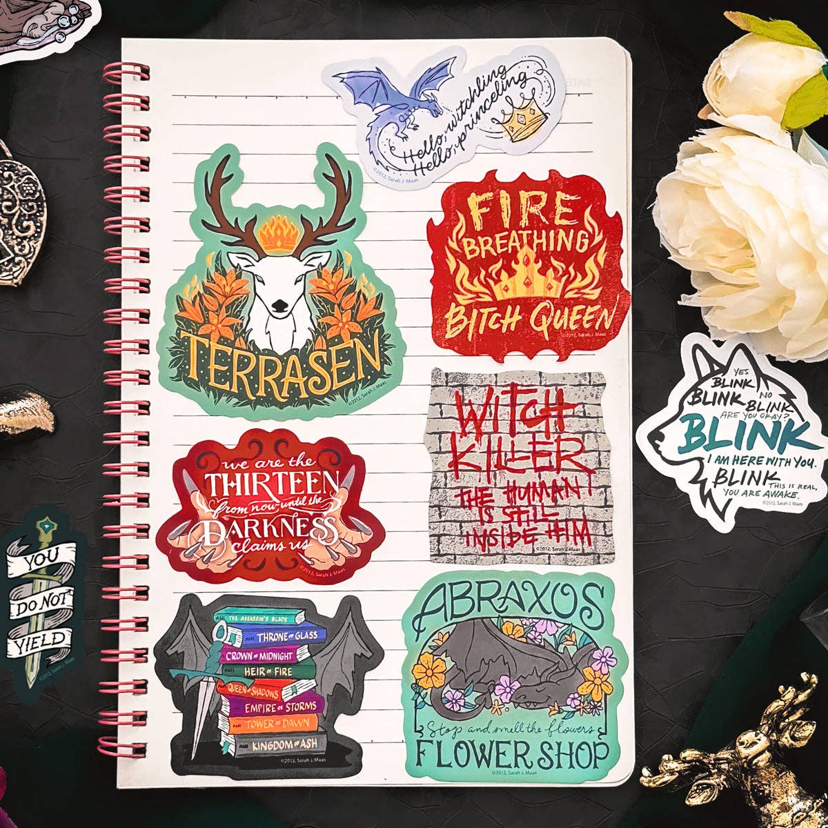 Throne of Glass Decals (10-Pack)