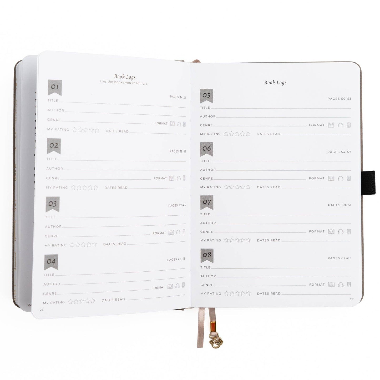 A5 Reading Journal: Books of Beauty