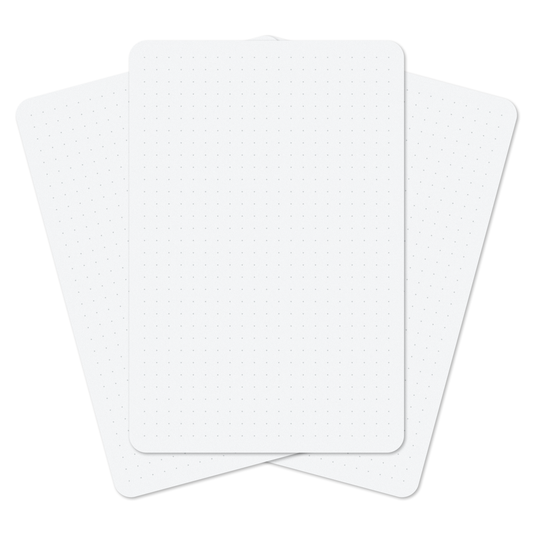 Dotted Index Cards 4×6" — Pack of 40 | 350 gsm, Bullet Dot Grid