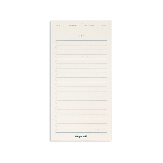 List Notepad – 4″ × 8″
