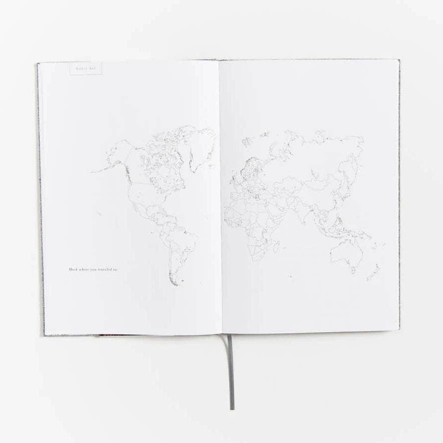 Complete Travel Journal From Boarding to Exploring Hardcover: Dusty Rose