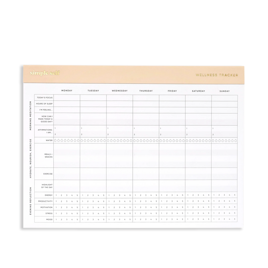 Wellness Tracker Planning Pad