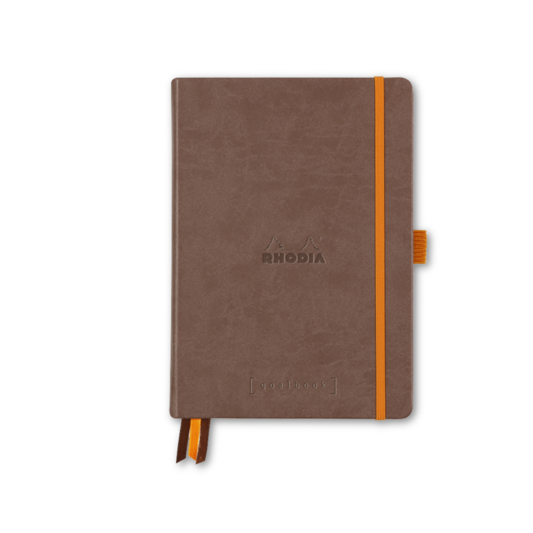 Rhodia Hardcover Goalbook Dot Bullet Journal - Ivory Paper: CHOCOLATE
