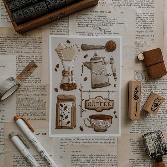 Cozy Coffeeshop Art Print