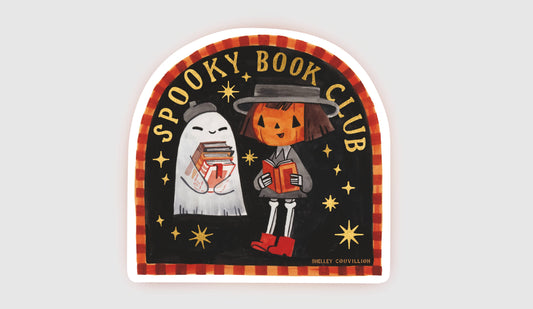 Spooky Book Club Vinyl Sticker