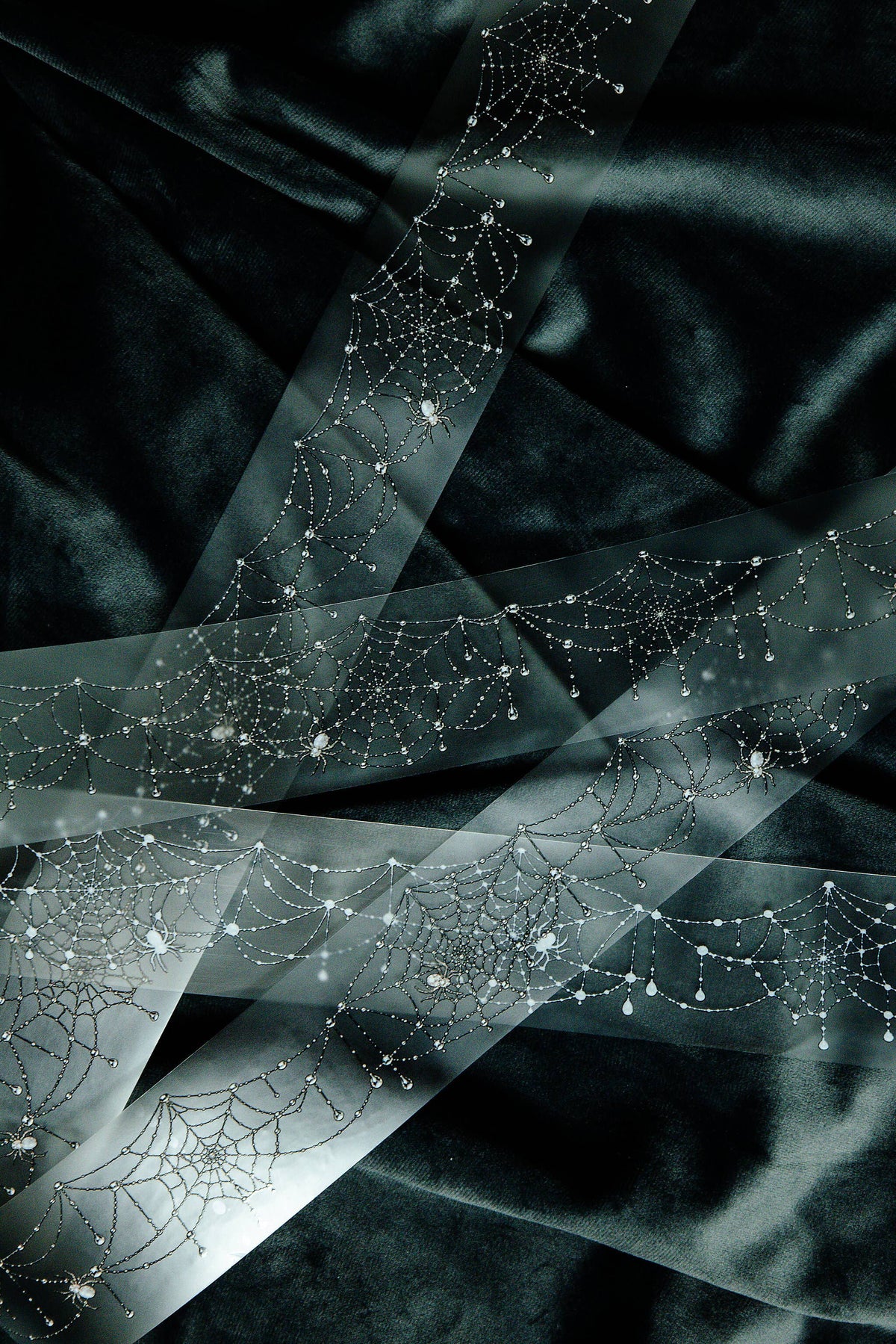 Jeweled Spiderweb Transparent Tape