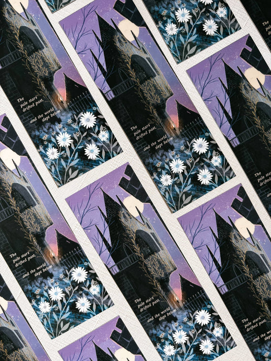 Literary Quote Bookmark - Castle Sky