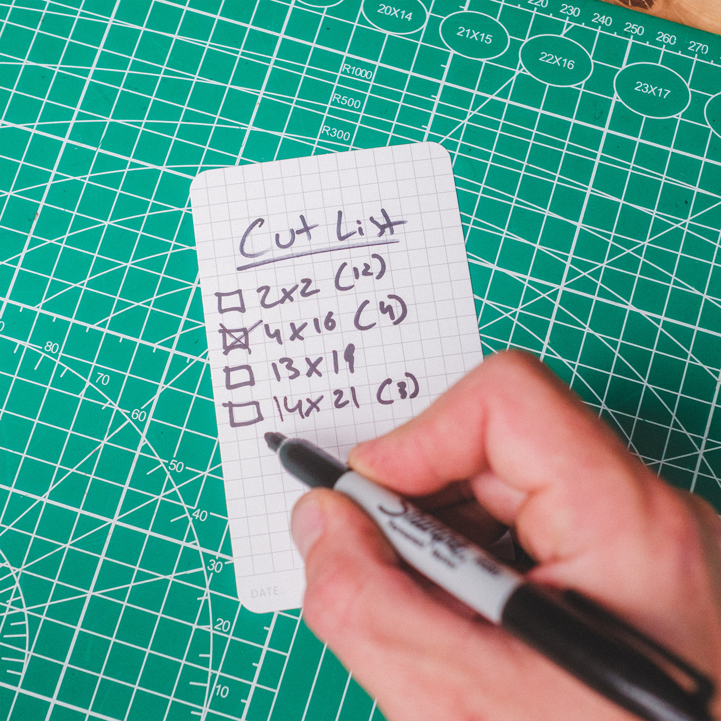 Graph Grid Index Cards 4x6 inch, 40 ct | Thick Graphing Note Cards w/Rounded Corners | Premium Heavy Duty Paper 350 gsm