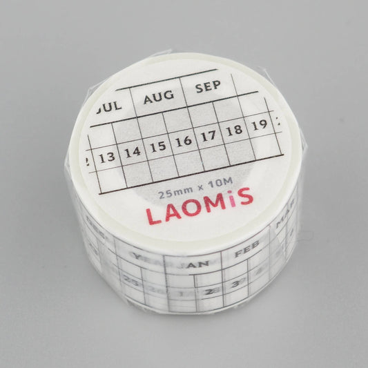 Undated Project Schedule Washi Tape – 31 Day Tracker