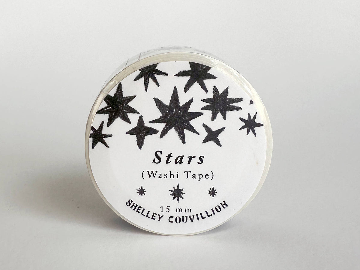 Black Stars Washi Tape