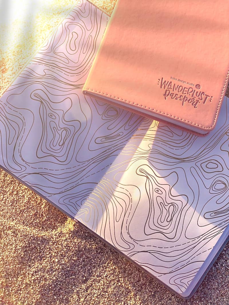 Wanderlust Passport - Travel Journal: Dusty Pink