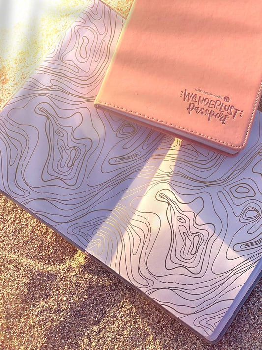 Wanderlust Passport - Travel Journal: Dusty Pink