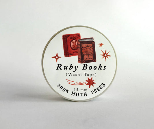 Ruby Red Books Washi Tape