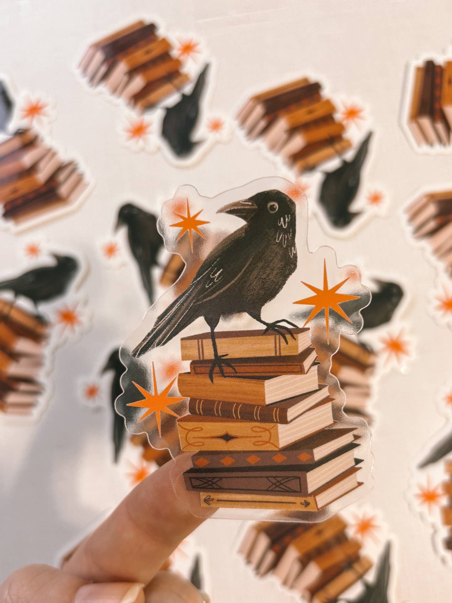 Harbinger & Books - Vinyl Crow sticker