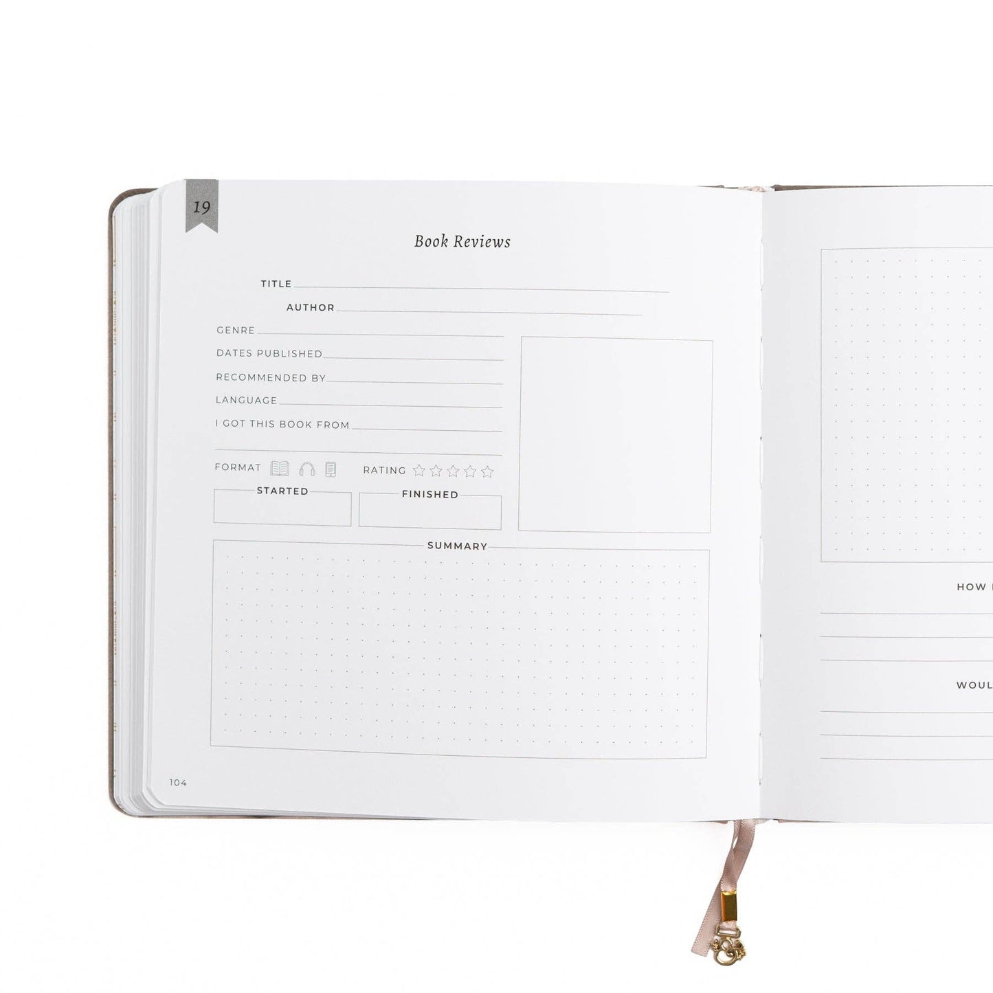 Vintage Library Reading Journal: Lilac A5