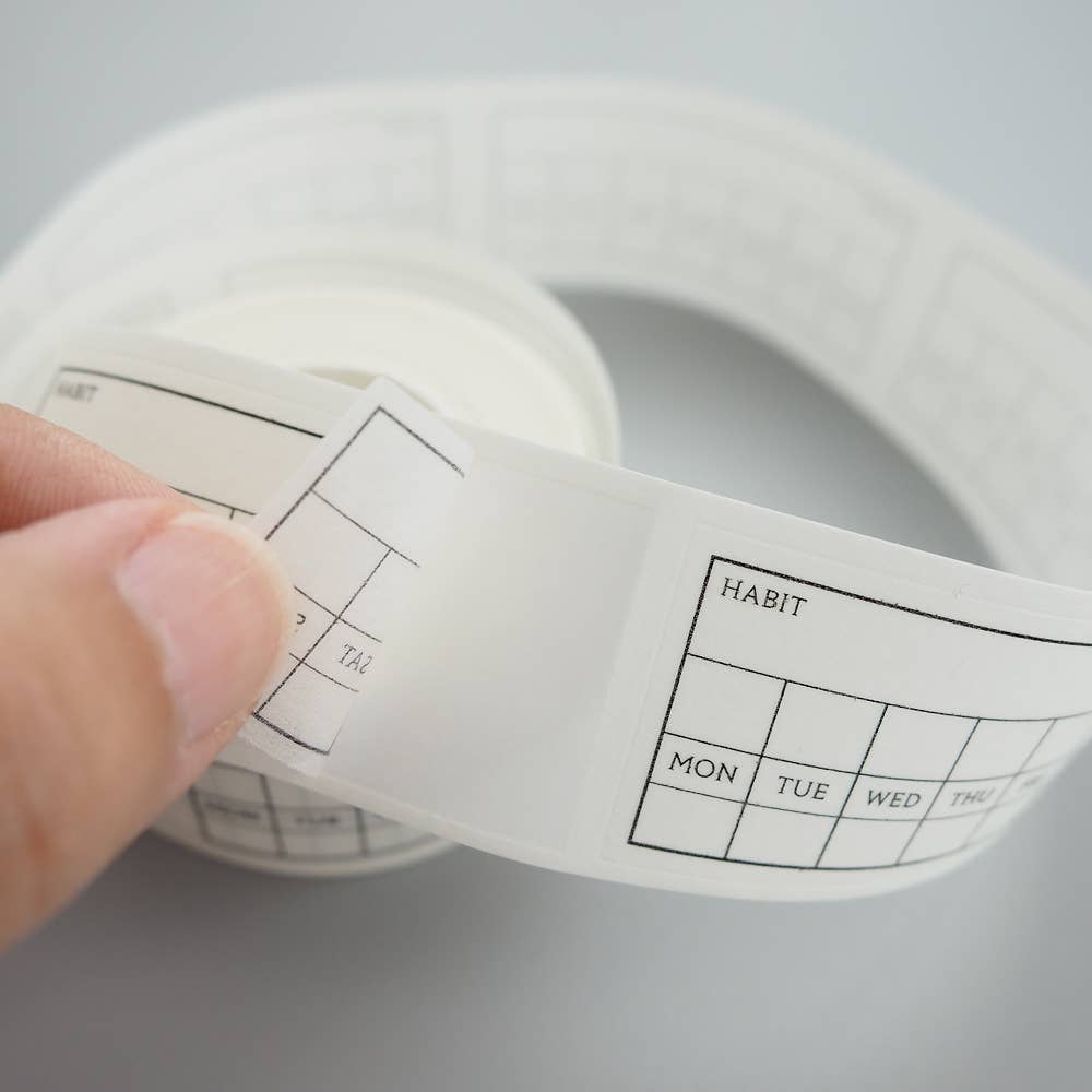 Weekly Routine Habit Tracker Washi Stickers