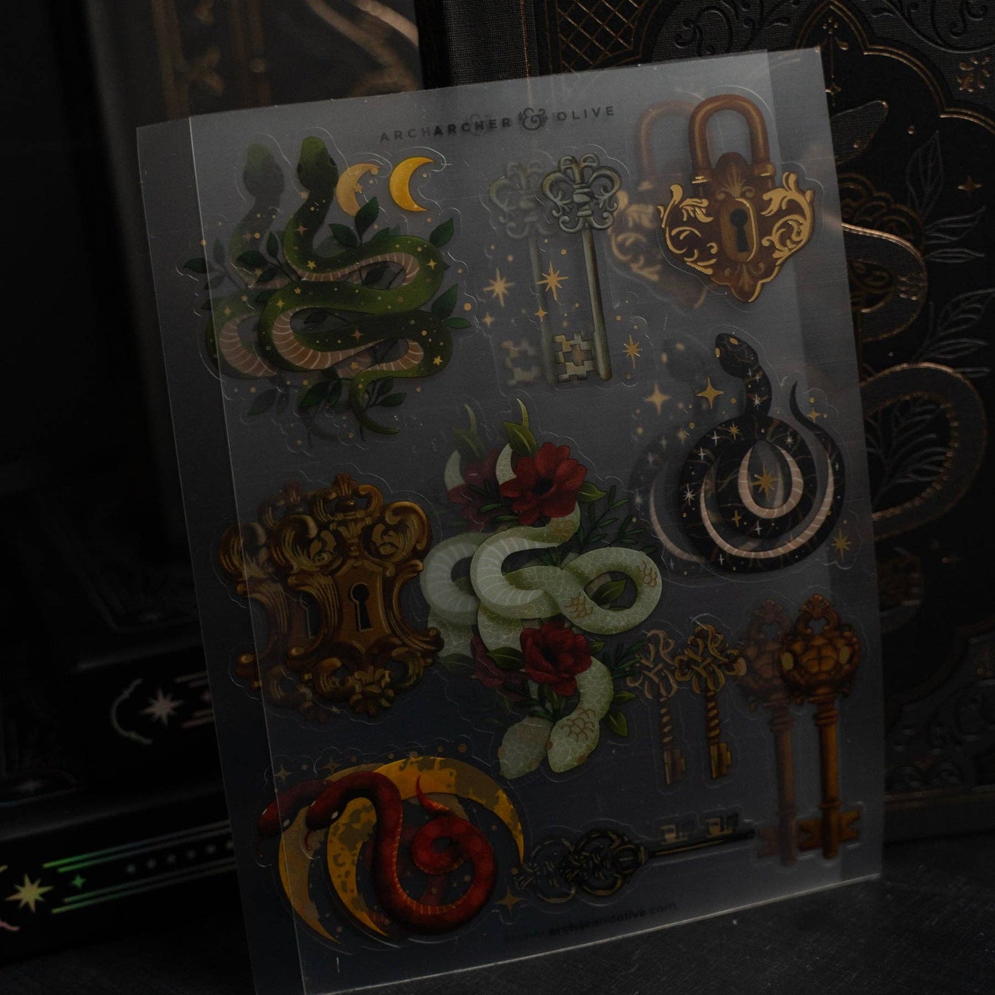 Coiled Key Sticker Set