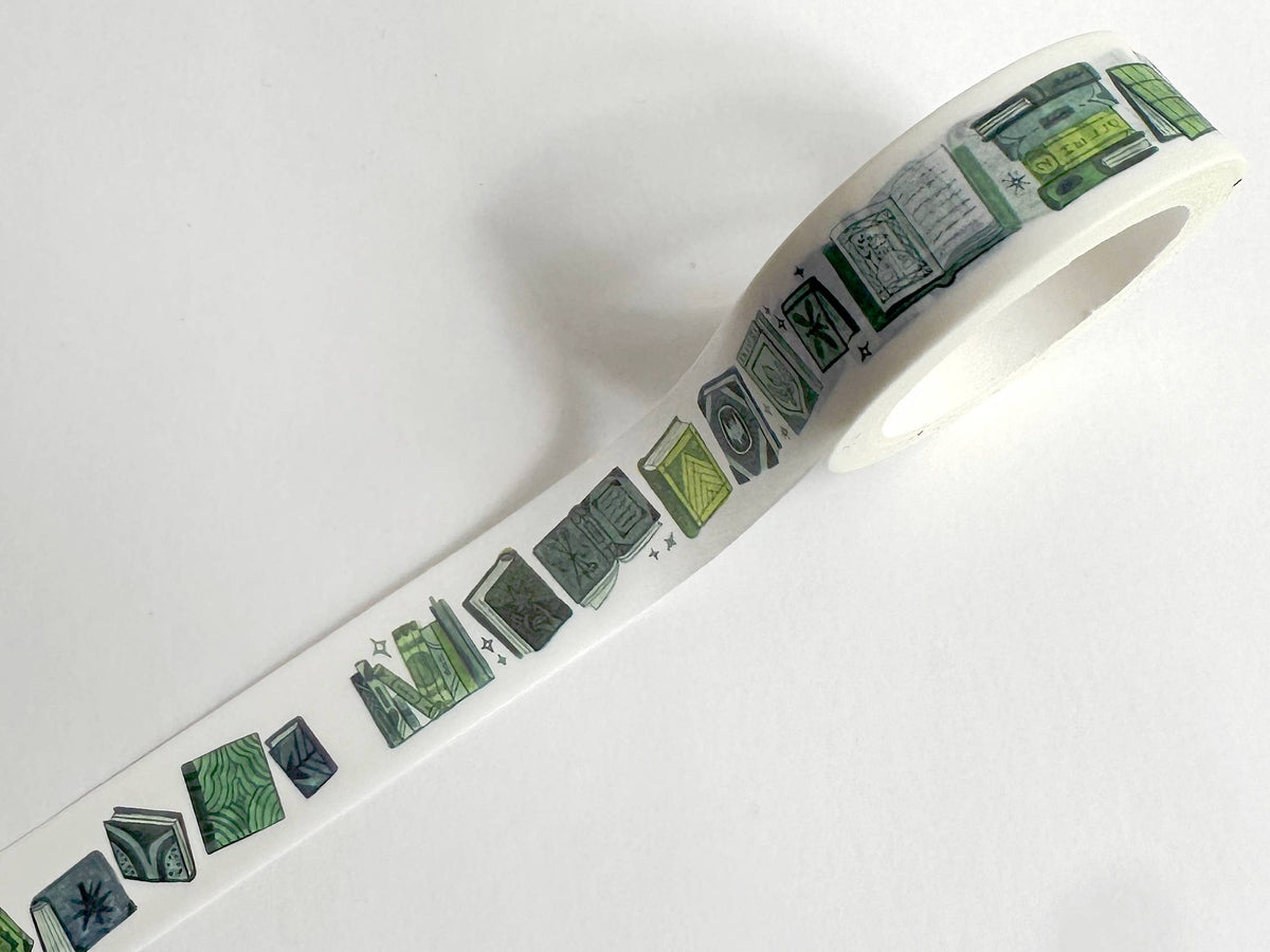 Mossy Green Books Washi Tape